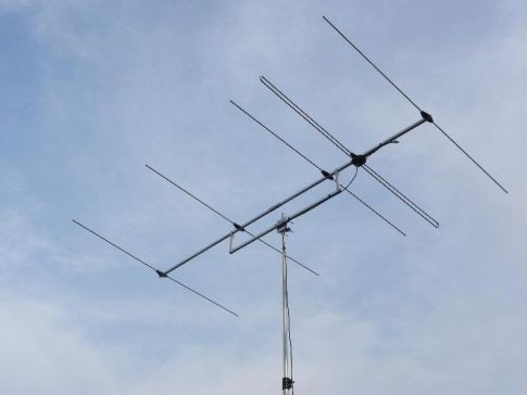 5 ele Yagi, 70 MHz, 8,28 dBd