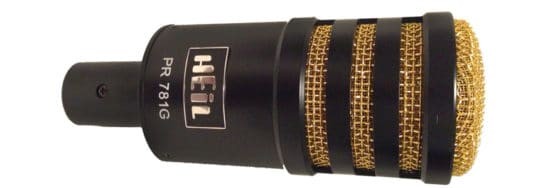 PRO-Serie High-Class Microphone PR-781G, black with gold grid