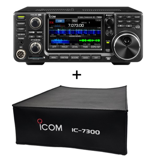 Icom IC-7300 (incl. 60m Freischaltung) + LC7300 Staubschutzhaube