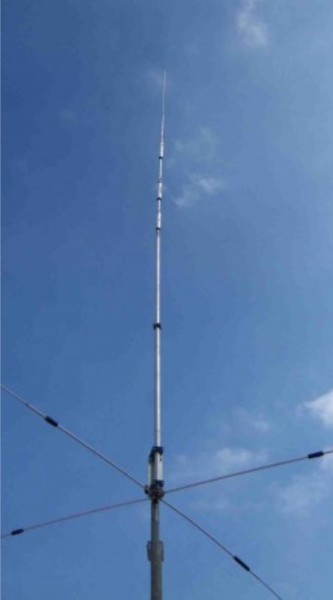 3-Band Vertikal Antenne mit Drahtradialen