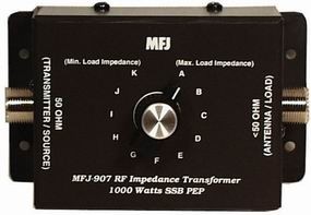 HF-Transformator, variabel, 2-50 Ohm, 1 KW